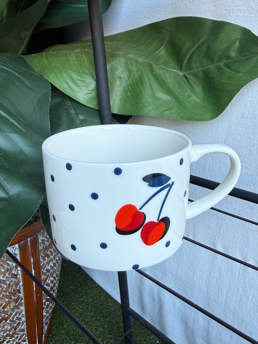 Kate Spade Vintage Cherry Dot Weekend Mug Coffee Mug - SOLD OUT ONLINE